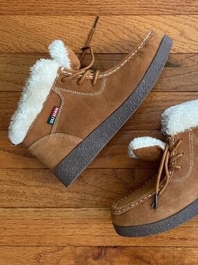 NWOT ♡ Xiu Xian Suede Lace-up Ankle Boots - Moccasin Stitching & Fur Lining
